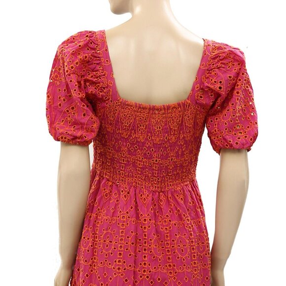 Friends Like These All Over Broderie Sweetheart Midi Dress Embroidered XS - Picture 8 of 8